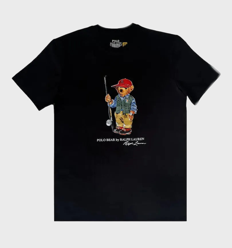 Polo Bear Tees | Black / Fishing
