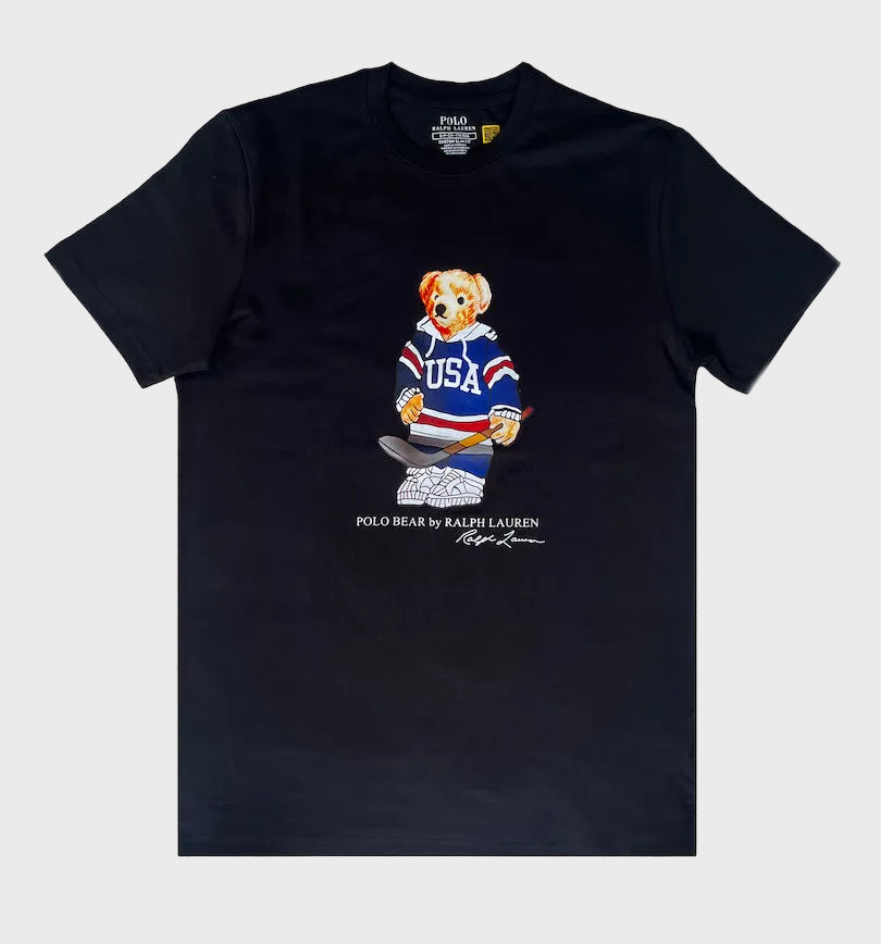 Polo Bear Tees | Black / Hockey